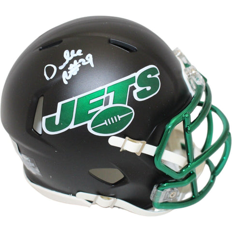 Darrelle Revis Autographed New York Jets 22 Alt Mini Helmet Beckett 48132