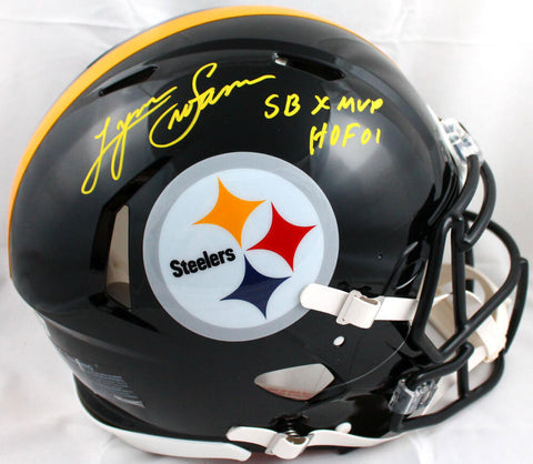 Lynn Swann Signed F/S Steelers Speed Authentic Helmet w/HOF SB MVP-BeckettW Holo