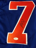 Paul Coffey Signed Edmonton Oilers Blue Jersey (JSA COA) 4x Stanley Cup Champion