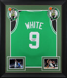 Celtics Derrick White Authentic Signed Green Pro Style Framed Jersey JSA