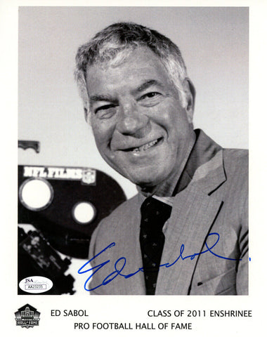 Ed Sabol Autographed/Signed 2011 Hall Of Fame 8x10 Photo JSA 48268