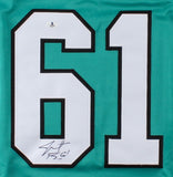 Justin Braun Signed Sharks Jersey (Beckett COA) Playing career 2009-present