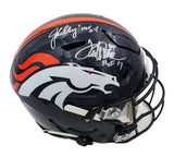 Miller Davis & Elway Signed Denver Broncos Speed Flex Authentic Helmet w/ Insc