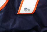 Ed McCaffrey Autographed Denver Broncos Navy Jersey Beckett COA