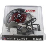Ronde Barber Autographed Tampa Bay Buccaneers TB 97-13 Mini Helmet Beckett 49229