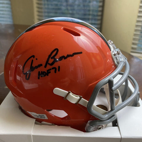 Jim Brown Autographed Signed Cleveland Browns Mini Helmet Fanatics