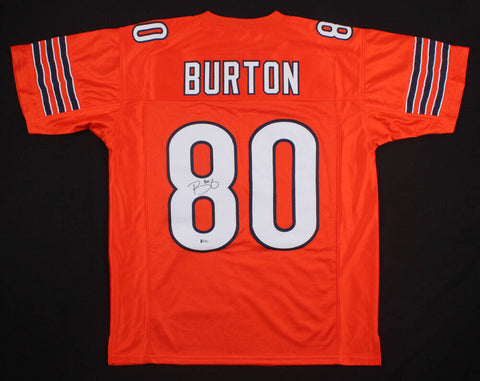 Trey Burton Signed Chicago Bears Jersey (Beckett COA) TD Pass in Super Bowl LII