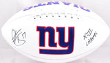 Plaxico Burress Signed New York Giants Logo Football w/Champs-Beckett W Hologram