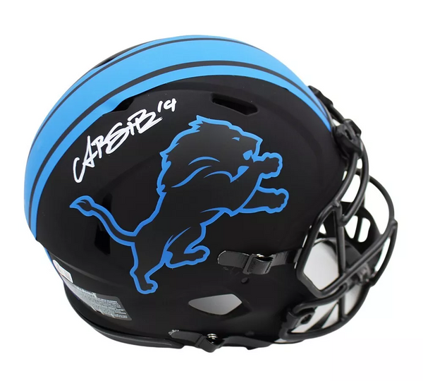 Amon-Ra St. Brown Signed Detroit Lions Speed Authentic Eclipse NFL Helmet