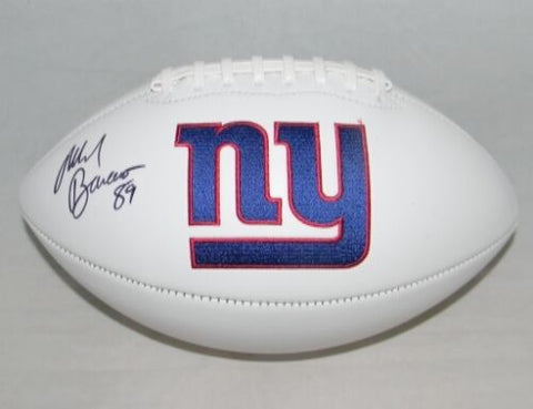 MARK BAVARO AUTOGRAPHED SIGNED NEW YORK GIANTS WHITE LOGO FOOTBALL JSA