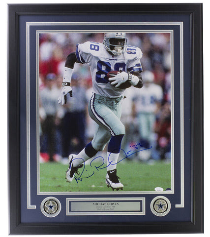 Michael Irvin Signed Framed 16x20 Dallas Cowboys Photo JSA