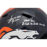 Steve Atwater Autographed Denver Broncos TB F/S Helmet Insc Beckett 47556