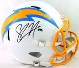 Shawne Merriman Autographed Chargers F/S 2020 Speed Helmet- Beckett W *Black