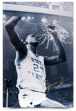 Michael Jordan Autographed UNC "Cutting Down The Net" 16" x 24" Photograph UDA