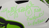 MATT HASSELBECK SIGNED SEAHAWKS LUNAR ECLIPSE SPEEDFLEX HELMET W/ INS BECKETT