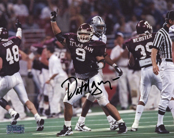 DAT NGUYEN AUTOGRAPHED SIGNED TEXAS A&M AGGIES VS KSU 8x10 PHOTO COA