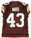 T. J. Ward Signed Cleveland Browns Jersey Inscribed "Dawg Pound" (JSA COA) D.B.