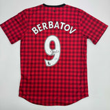 Autographed/Signed Dimitar Berbatov Manchester United Red Soccer Jersey BAS COA