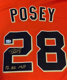 Buster Posey Autographed San Francisco Giants Orange 12 NL MVP Nike Jersey MLB