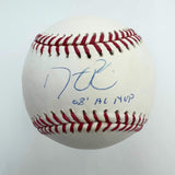 Autographed/Signed Dustin Pedroia 08 MVP Major League ROML Baseball Steiner COA