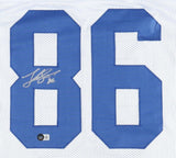 Luke Schoonmaker Signed Dallas Cowboys Jersey (Beckett) Ex-Michigan Tight End