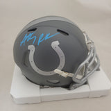 ANTHONY RICHARDSON SIGNED INDIANAPOLIS COLTS SLATE SPEED MINI HELMET BECKETT