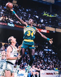 XAVIER MCDANIEL AUTOGRAPHED 16X20 PHOTO SEATTLE SUPERSONICS MCS HOLO 202459