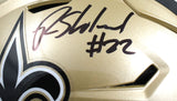 Rashid Shaheed Signed New Orleans Saints F/S Speed Flex Helmet - Beckett W Holo