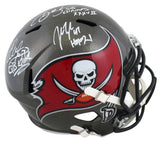 Buccaneers (3) Sapp, Brooks & Lynch Signed 2020 Full Size Speed Rep Helmet BAS