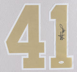 Alvin Kamara Signed New Orleans Saints 35x43 Framed Jersey (JSA) 5xPro Bowl R.B.