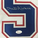 Autographed/Signed PHIL NIEKRO Atlanta White Baseball Jersey JSA COA Holo Only