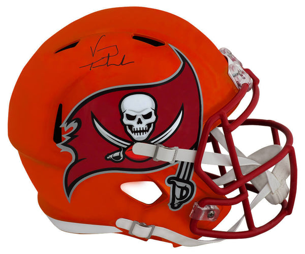 Vinny Testaverde Signed Buccaneers FLASH Riddell F/S Replica Helmet - (SS COA)