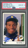 Ken Griffey Jr PSA 10 AUTO Rookie 1989 Upper Deck #1 RC On Card GEM MINT AUTO