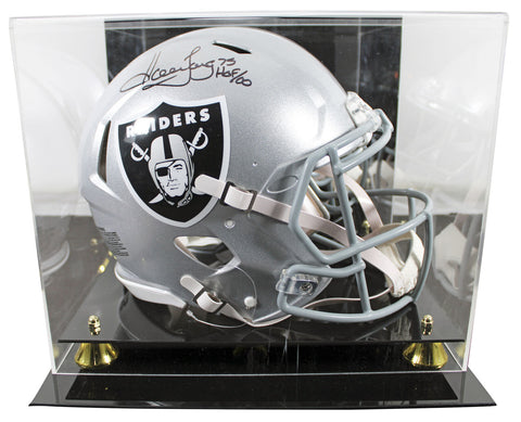 Raiders Howie Long "HOF 00" Signed Full Size Speed Proline Helmet W/ Case BAS W