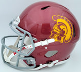 DRAKE LONDON AUTOGRAPHED USC MAROON FULL SIZE AUTHENTIC HELMET BECKETT 202054