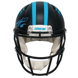 Julius Peppers Autographed Panthers Black Alternate Authentic Helmet Beckett