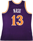 SUNS STEVE NASH AUTOGRAPHED PURPLE M&N 2005-06 JERSEY L BECKETT 233679