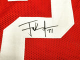 SAN FRANCISCO 49ERS FRANK GORE AUTOGRAPHED RED JERSEY BECKETT BAS WITNESS 231918