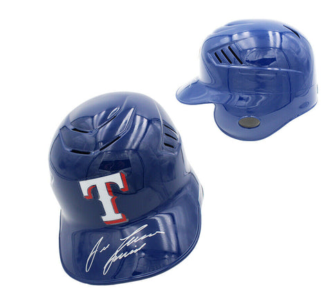 Jose Canseco Signed Texas Rangers Rawlings Current MLB Helmet w- "Juiced"