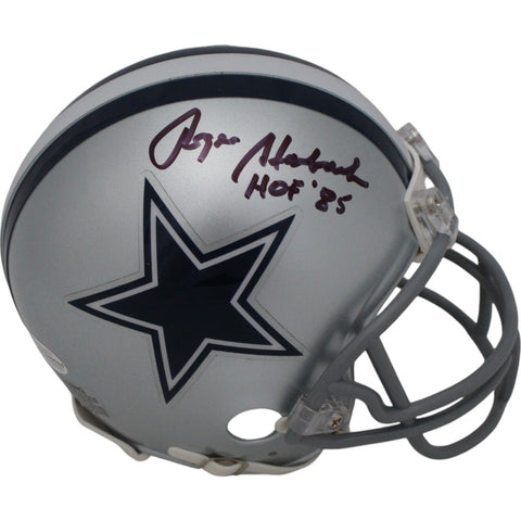 Roger Staubach Autographed Dallas Cowboys VSR4 Mini Helmet HOF Beckett 46597