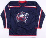 Jack Johnson Signed Blue Jackets Jersey (JSA COA) Columbus Defenseman