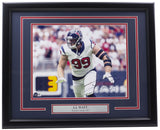 J.J. Watt Signed Framed 11x14 Houston Texans Photo BAS