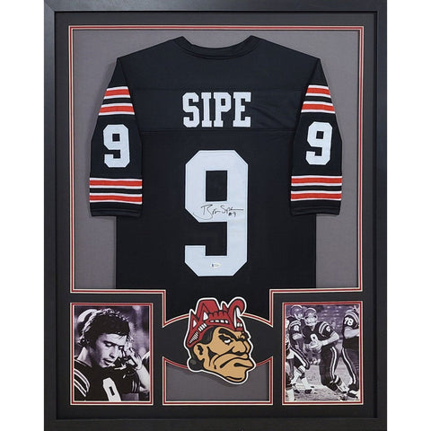 Brian Sipe Autographed Signed Framed San Diego State Jersey BECKETT