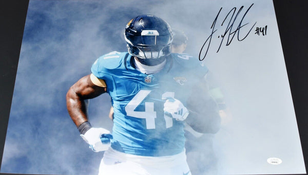 JOSH HINES-ALLEN AUTOGRAPHED JACKSONVILLE JAGUARS 16x20 PHOTO JSA