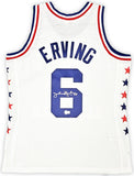 76ERS JULIUS DR. J ERVING SIGNED M&N 2-10-1985 HWC AS JERSEY L BECKETT 220409