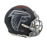 Deion Sanders Signed Atlanta Falcons Speed Slate NFL Mini Helmet