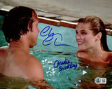 CHEVY CHASE & CHRISTIE BRINKLEY AUTOGRAPHED 8X10 PHOTO VACATION BECKETT 234416