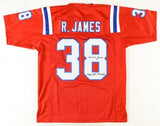 Roland James Signed New England Patriots Jersey "1985 AFC Champs" (JSA COA) R.B.