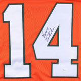 Vinny Testaverde Signed Miami Hurricanes Jersey (JSA COA) 2xPro Bowl Q.B.