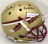 WALTER JONES AUTOGRAPHED FLORIDA STATE FULL SIZE HELMET "GO NOLES!" MCS 157866